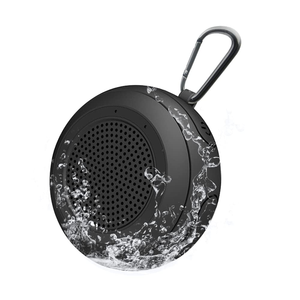 Portable Shower Speaker with Light Show, FM, Microphone, Waterproof, Suction Cup Speaker - Product Image 1