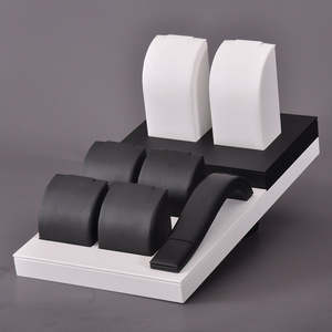 Expositor de Joyería de Lujo Personalizado, Organizador de Joyas Blanco y Negro, Resistente, para Venta al Por Mayor - Product Image 5