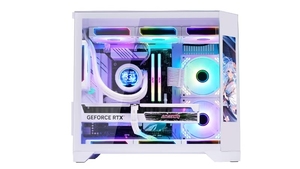 RgbファンゲームケースLY Mid温度検出画面ゲーム用コンピュータケース3 Glass Matxマザーボードケースホットセール - Product Image 4