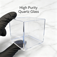 Placa de Cuarzo Transparente Profesional Personalizada, Recipiente Circular para Cultivo Celular, Servicios de Soldadura y Corte, Uso en Laboratorio