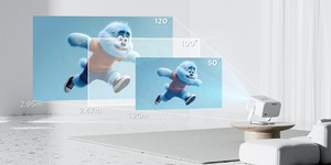 Projecteur LCD intelligent à courte focale 1080P natif pour <span class=keywords><strong>l</strong></span>'éducation et <span class=keywords><strong>l</strong></span>'apprentissage, <span class=keywords><strong>avec</strong></span> correction autofocus, système Android 14, 500 ANSI Lumens, Wi-Fi et idéal pour <span class=keywords><strong>les</strong></span> jeux - Product Image 4