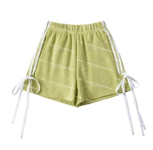 Verdant Strokes Combinaison courte coupe ample pour <span class=keywords><strong>femme</strong></span> Short de sport à séchage rapide avec impression personnalisée brodée Style Streetwear - Product Image 4