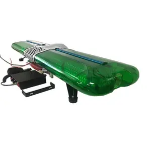 DC 12V 1.2m Full-size Green Led Flash Warning Light Bar Suitable For Special Headlights