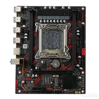 Placa Base para Computadora X79 LGA2011 con Fuente de Alimentación Completa, Ranura para Tarjeta Gráfica PCIE3.0, Máximo 32GB de RAM DDR3, Placa Base para Servidor