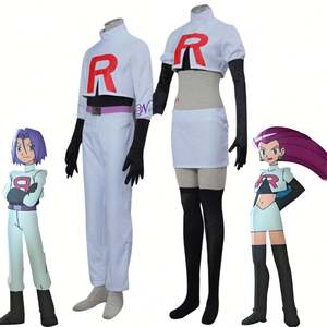 <span class=keywords><strong>Cosplay</strong></span> de Jessie de Halloween para mujer de Team Rocket Top-Conjuntos de componentes que incluyen la parte superior de la famosa <span class=keywords><strong>serie</strong></span> de películas - Product Image 1