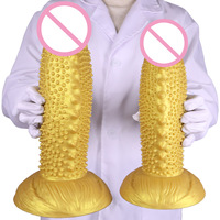 Dildo extra-large, géant, de forme non conventionnelle, à pointes, pour stimuler l'orgasme, faux pénis pour les jeux BDSM des couples et les jeux anaux gays