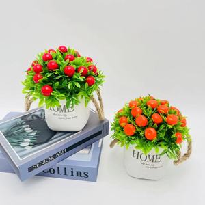 Bonsaï artificiel Paulon, 17 cm, plante en pot en plastique, décoration d'intérieur - Product Image 2