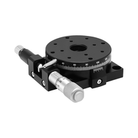 Table coulissante à micro-réglage manuel de précision RS 60 90 100 125L Outil de plate-forme rotative manuelle à axe R