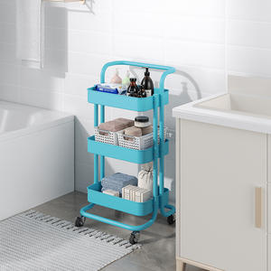 <span class=keywords><strong>Chariot</strong></span> <span class=keywords><strong>de</strong></span> rangement à 3 niveaux en maille avec roulettes, <span class=keywords><strong>chariot</strong></span> utilitaire multifonctionnel, étagère <span class=keywords><strong>de</strong></span> rangement pour la maison, le bureau, le salon - Product Image 2