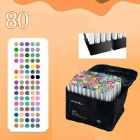 Secolorart marqueur d'alcool brosse à double pointe et burin stylos marqueurs permanents pour illustration étudiants adultes coloriage