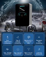 Nuevo Cargador de Pared para Vehículos Eléctricos Eway Smart de 11KW con Enchufe Tipo 2, IP65, Pantalla LCD de 4.3 Pulgadas, Cable de 5 Metros, Protección RCD, Uso Doméstico/Comercial, 18 Meses de Garantía