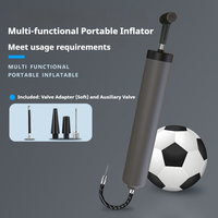 Bomba de Aire Manual Portátil con Cuerpo de Acero y Aguja, Inflador de Bolas, Venta Directa de Fábrica, Equipo Deportivo al por Mayor