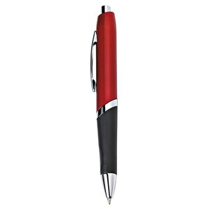 Penna a Sfera in Metallo Rossa con Logo Personalizzato, Click Sportivo, Punta 0.5mm-1.0mm, Inchiostro Nero, per Regali Sportivi e Promozionali - Product Image 1