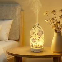 Produit tendance 2026 Diffuseur d'aromathérapie en céramique blanche 100 ml Diffuseur en céramique décoratif et résistant à la chaleur pour SPA/Bien-être