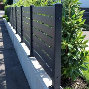 Valla Doméstica Personalizable, Fácil de Instalar, Minimalista, de Aleación de Aluminio, con Recubrimiento en Polvo Ecológico, Resistente al Viento y al Sol, para Villa - Product Image 3