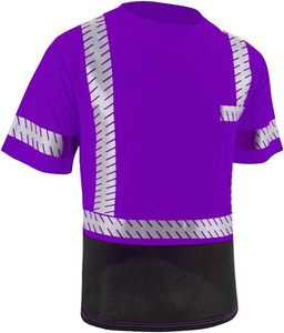 New Arrival cộng với kích thước tùy chỉnh chống UV kháng khuẩn tím HI VIS vest thoáng khí làm việc T-Shirts phản chiếu Logo trực tuyến - Product Image 3