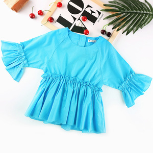 Nueva Moda: Blusas con Mangas con Volantes de Diseño Occidental para Niñas en el Mercado Chino - Product Image 5