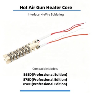 Nueva <span class=keywords><strong>Pistola</strong></span> <span class=keywords><strong>de</strong></span> Aire Caliente para Soldar 12/24V con Elemento Calefactor Cerámico, Calentamiento Rápido, Antiestática, Temperatura Estable, Estación <span class=keywords><strong>de</strong></span> Retrabajo - Product Image 6