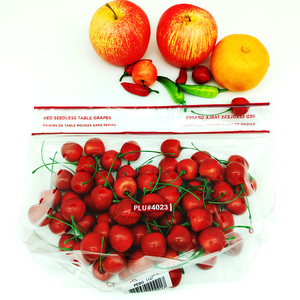 Bolsa de Almacenamiento de Frutas de Calidad Supermercado, Plástico Permeable al Aire de Grado Alimenticio con Orificio para Colgar y Deslizador para Exhibición - Product Image 5
