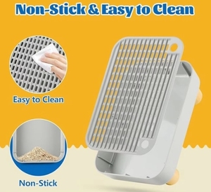 Non Slip Cat Litter Box <b>Step</b> <b>Platform</b> 20L ABS Comfortable Wooden Legs Anti-Tracking Easy Clean Dust-Free Durable Customized Logo - Product Image 4