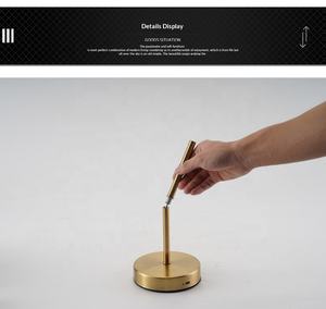 Support de charge sans fil Lampe de nuit Contrôle tactile Abat-jour en tissu Ambiance Batterie Portable USB Type C Éclairage de table pour hôtel - Product Image 4