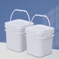 Seaux de fête en plastique noir, 5 gallons, pas cher