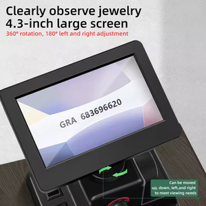 Dụng cụ đo vòng eo kim cương độ phân giải cao 4,3 inch, kính hiển vi phóng đại 1500X, dụng cụ làm đồ trang sức - Product Image 3