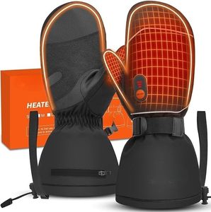 Meilleurs gants de ski Softshell chauffants, imperméables et coupe-vent pour le snowboard Utilisation hivernale Activités de plein air unisexes - Product Image 1