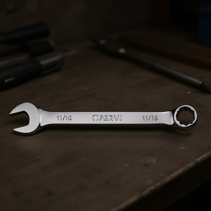 Clé combinée Fervi 11/16 pouces chromée polie miroir - Product Image 3