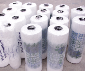 Waterproof HDPE Rug Storage Bag Carpet Protective Plastic <b>Polybag</b> with Vent Holes OEM Logo - Product Image 5