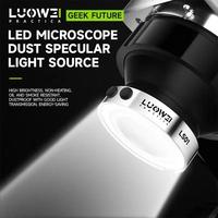 LUOWEI LW - LS01, éclairage annulaire LED polarisé pour microscope anti-éblouissement, amélioration de la qualité de l'éclairage de travail