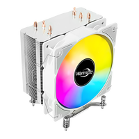 4 Heat Pipes Aluminum Heatsink CPU Cooler 120mm Fluid Bearing Full Spectrum LED Low Noise High Airflow Tower Gaming Processor