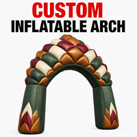 Arche Gonflable Personnalisée Style Patchwork – Porte d'Entrée Gonflable pour Mariage, Exposition, Magasin, Festival, Fête, Décoration Photo