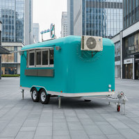 CAMPTRL Remorque alimentaire mobile personnalisable pour restaurant de rue, cuisine entièrement équipée, camion de café et de nourriture