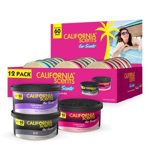 Abro California Exotica <span class=keywords><strong>D</strong></span>ésodorisant de voiture anti-<span class=keywords><strong>d</strong></span>éversement biologique en alliage <span class=keywords><strong>d</strong></span>'aluminium, parfum automobile longue durée 45-60 jours pour voiture et marine - Product Image 2