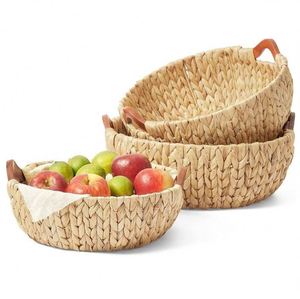 <span class=keywords><strong>Panier</strong></span> mural tissé à la main, grand <span class=keywords><strong>panier</strong></span> <span class=keywords><strong>africain</strong></span> en jonc de mer, sacs à linge robustes, paniers ronds en résine, blanc, mini avec poignée - Product Image 1