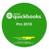 QuickBooks Pro 2018 Versión de Escritorio para EE. UU. para Windows, Descarga Oficial, Software de Contabilidad Financiera de por Vida, Entrega por Correo Electrónico