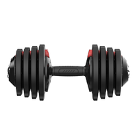Ensemble d'haltères réglables 50 KG, équipement de musculation pour la maison, gain de place, équipement d'entraînement de force pour les passionnés de fitness