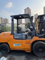 Offre Spéciale d'occasion Toyota 5 Tonnes Chariot Élévateur Mini Tracteur 50 Seconde Main Diesel en Bon État Meilleur Service Moteur Composant de Base