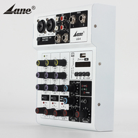 Lane LG-4-miniconsola mezcladora de audio profesional, dispositivo digital, usb, mp3, 4 canales, para rendimiento de escenario, KTV