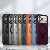 Coque de téléphone hybride Saiboro avec béquille et chargement magnétique sans fil pour iPhone 18 Pro Max, accessoires pour iPhone 17 16 15 14 13
