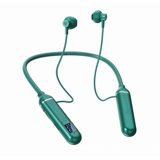 Digital Display Stereo Hanging Neck Sports Headset Magnetic Suction Wireless for Bluetooth Technology In-Ear Design