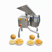 Industriële groentesnijmachine, commerciële snijmachine, multifunctionele aardappel- en wortelsnijder, roestvrij staal 304