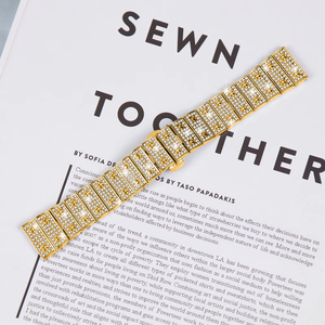 Bandas de Metal de 22MM para <span class=keywords><strong>Huawei</strong></span> <span class=keywords><strong>Watch</strong></span> GT3 Honor Magic <span class=keywords><strong>Watch</strong></span> 2 <span class=keywords><strong>GS</strong></span> <span class=keywords><strong>3</strong></span> Pro ES Mujeres Dressy Diamond Bling Pulsera Lady Wristband Strap - Product Image 4