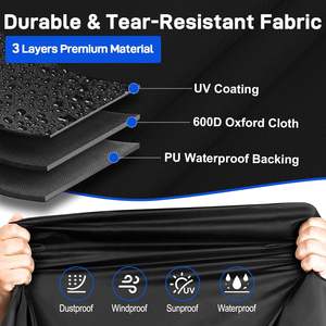 Funda Protectora para Bote Neumático Oxford de Alta Resistencia y Funda para Motor Fuera de Borda, Protección Invernal para Exteriores Resistente al Viento con Correa Fuerte - Product Image 4