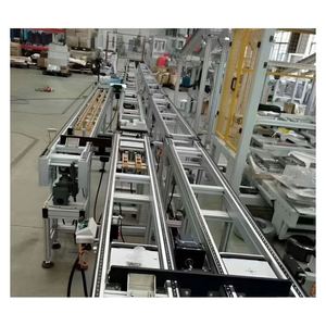 Toshine Stainless Steel/ Nylon/PVC Belt Double Speed Adjustable Conveyor Assembly Line for Pallets-Customizable Dimensions - Product Image 4