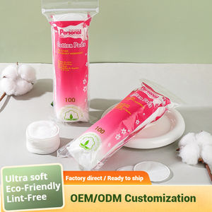 100 Stuks Wattenschijfjes Voor Gezicht Ronde Make-Up Remover Pads 100% Puur En Biologisch Katoenen Rondjes Voor Het Reinigen Van Pluisvrije Gezichtspads - Product Image 2