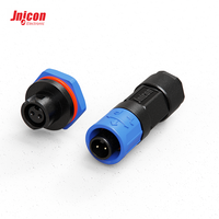 Mini M12 2 broches, type à souder, étanche IP67, boîtier en nylon, connecteur circulaire câblable pour assemblage de câble d'alimentation de capteur