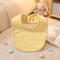 Bavoir bébé nouveau-né en coton 100% avec fermeture à bouton, imperméable, nouveau design, service OEM disponible, logo imprimé