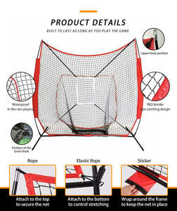 Red de Lanzamiento de Béisbol y Sóftbol de <span class=keywords><strong>Alta</strong></span> Calidad, Estable y Grande, con Soporte de Bateo y <span class=keywords><strong>Zona</strong></span> de Impacto, Apta para Niños y Adultos - Product Image 5